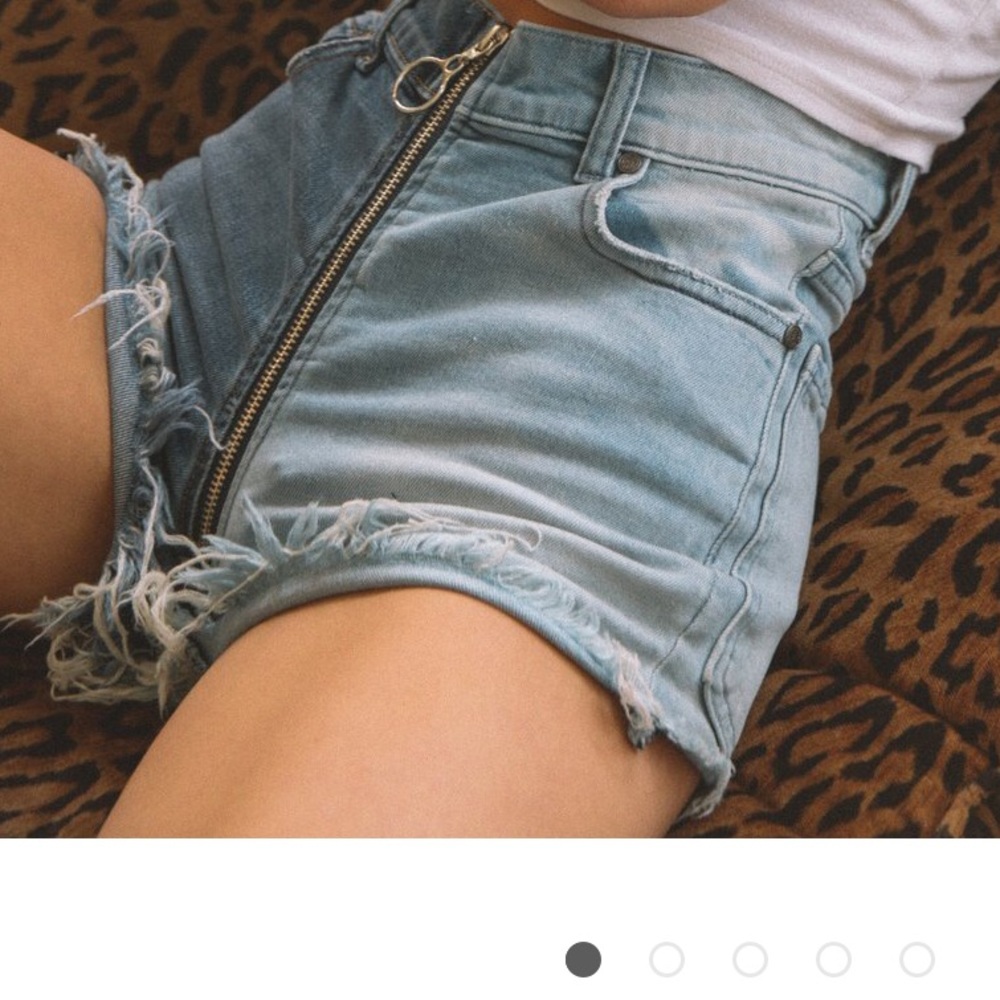 REVICE yin yang denim shorts